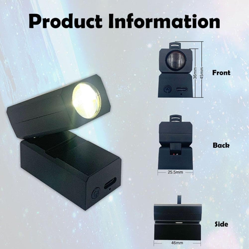 Mini Projection Lamp, Projector Lights with 2 Projection Film.