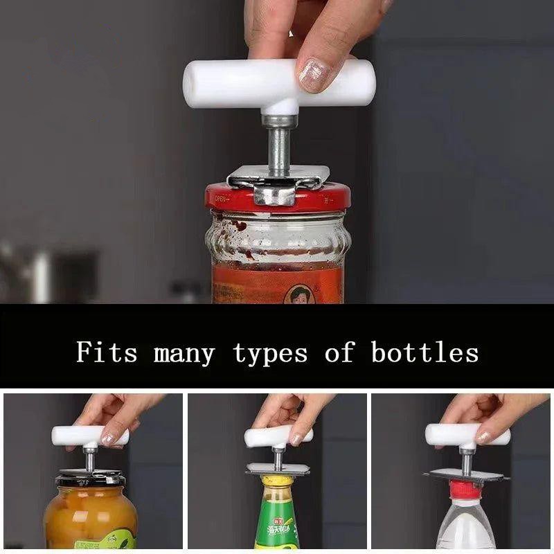 Heavy-Duty Stainless Steel Jar Opener, Lid Remover Tool