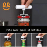 Heavy-Duty Stainless Steel Jar Opener, Lid Remover Tool
