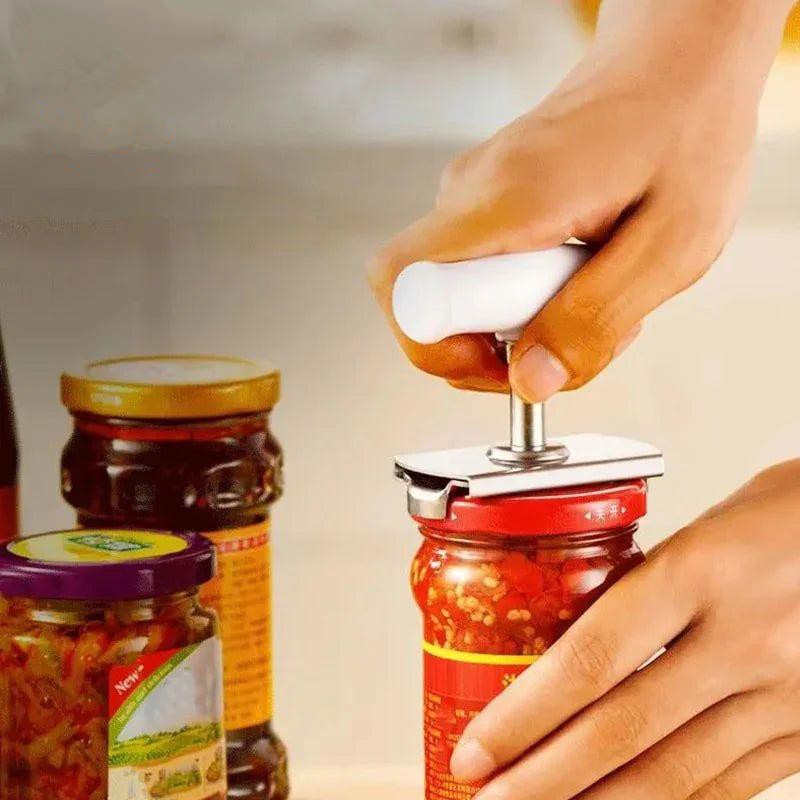 Heavy-Duty Stainless Steel Jar Opener, Lid Remover Tool