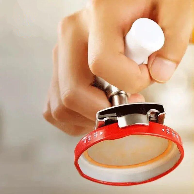 Heavy-Duty Stainless Steel Jar Opener, Lid Remover Tool