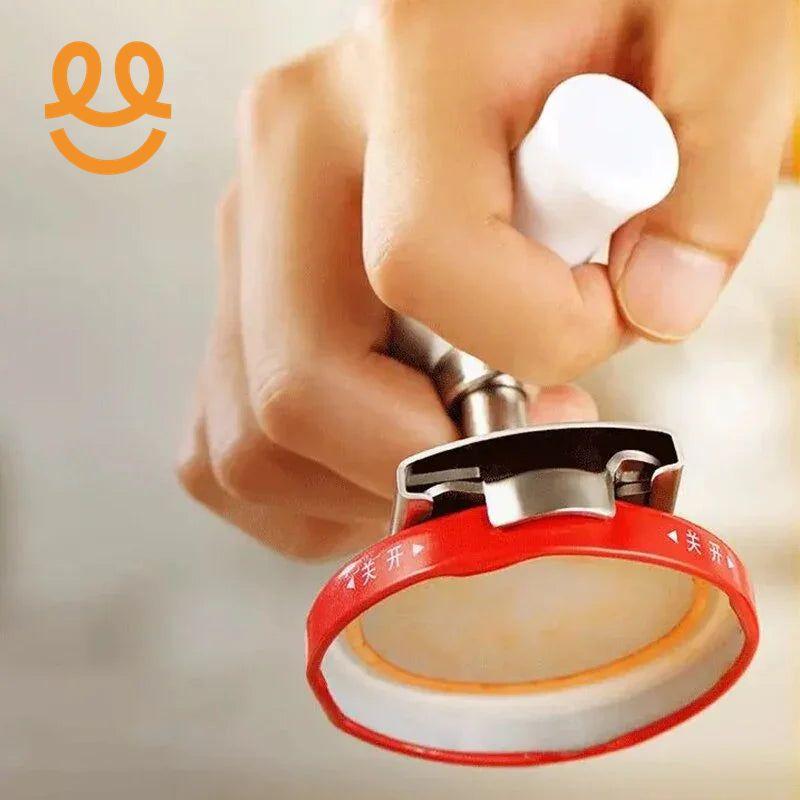 Heavy-Duty Stainless Steel Jar Opener, Lid Remover Tool